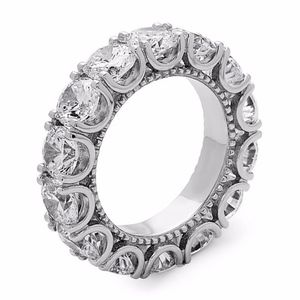 925 Eternity Wedding Band Ring  AAA Quality 5mm CZ